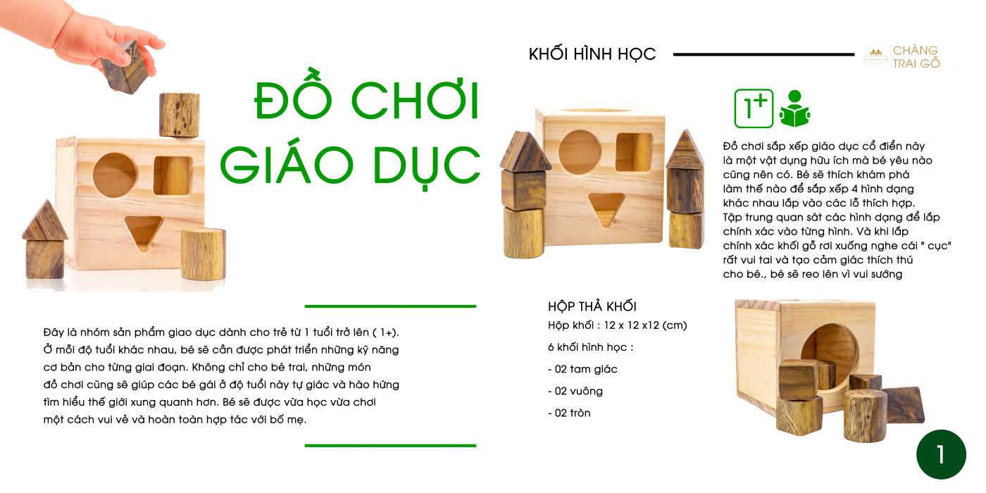 Hộp Thả Khối Hình Học Giáo Dục