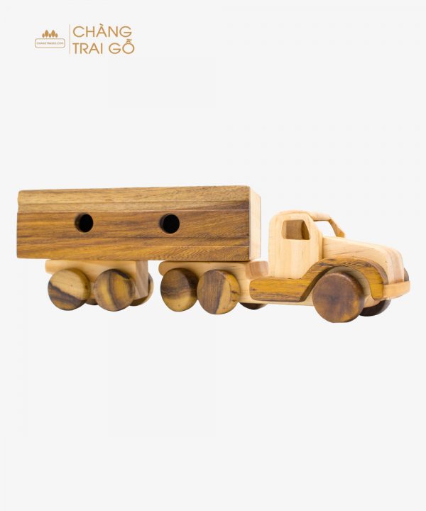 Xe container gỗ đồ chơi