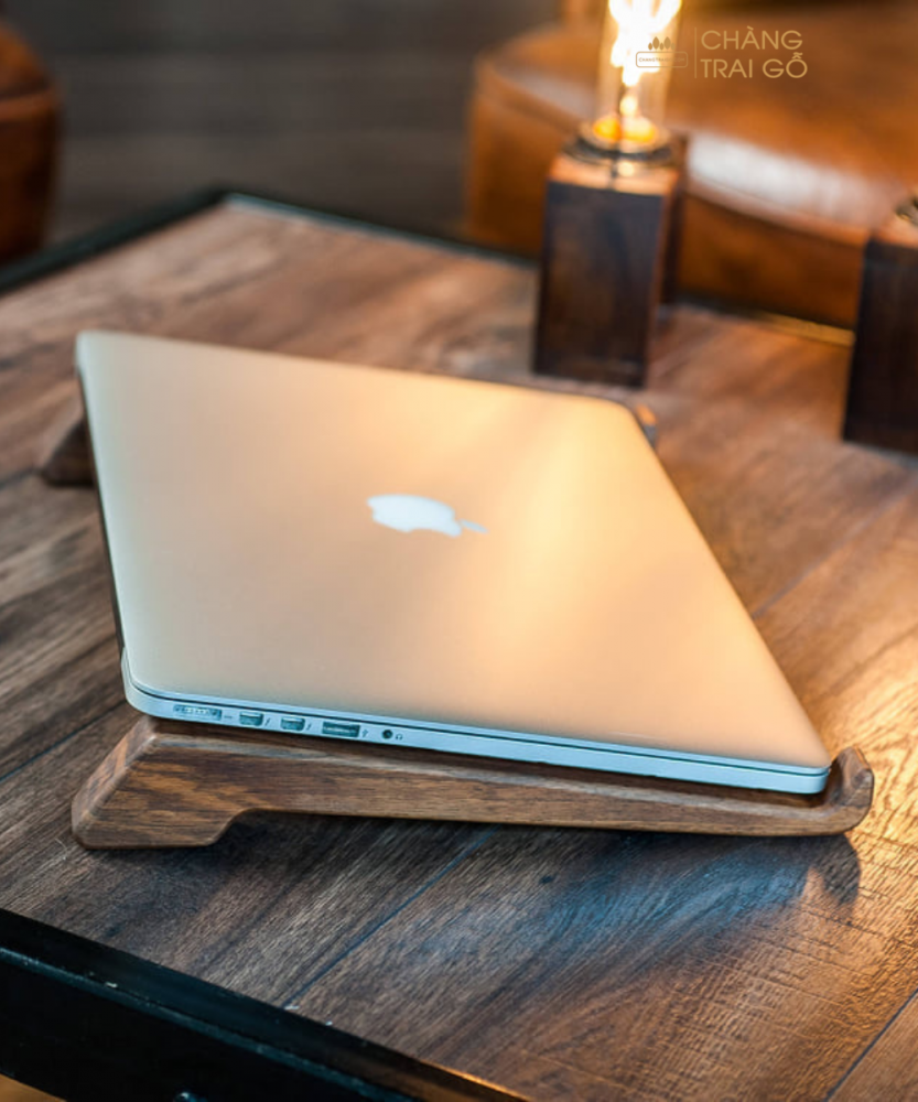 Chân đế tản nhiệt laptop bằng gỗ