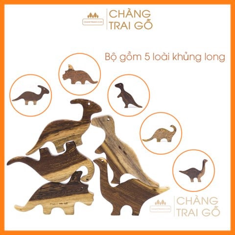 Set 5 khủng long đồ chơi