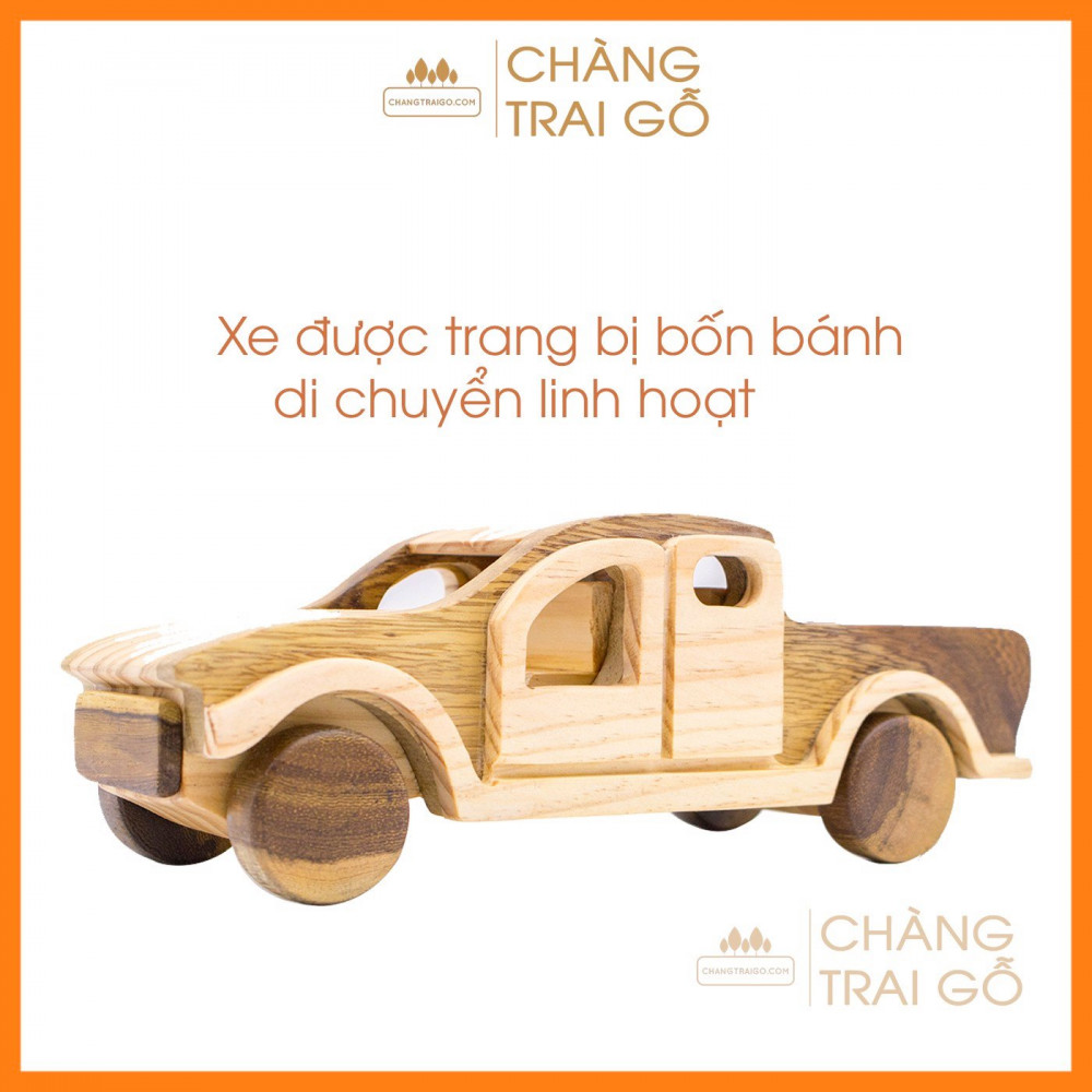 Xe Bán Tải Gỗ Đồ Chơi